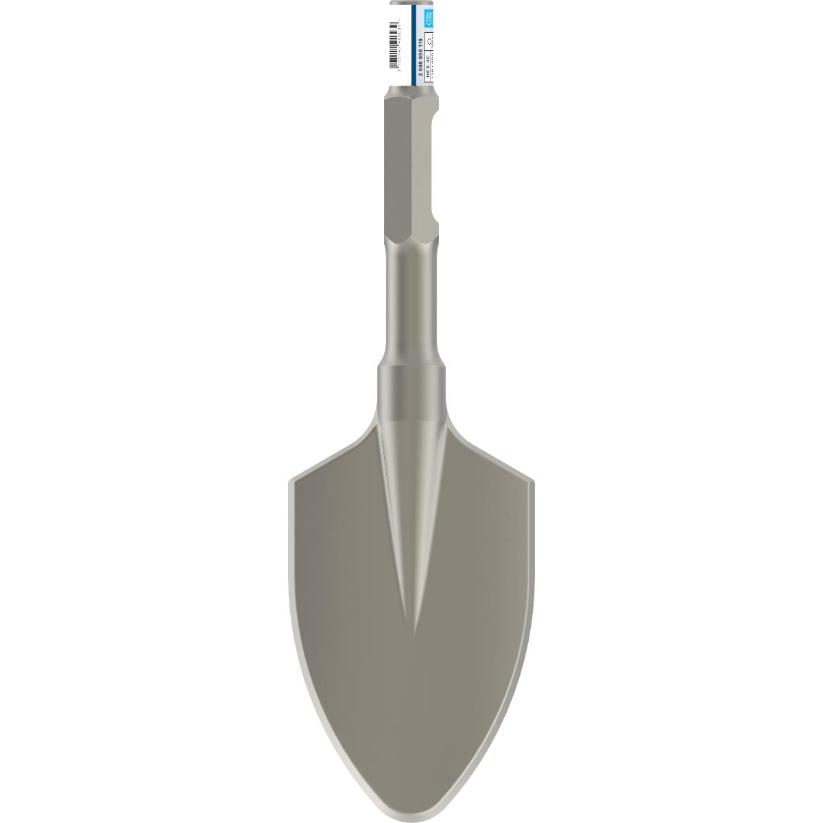 Bosch PRO Spatmeißel mit 30-mm-Sechskantaufnahme, abgerundet, 400 x 135 mm