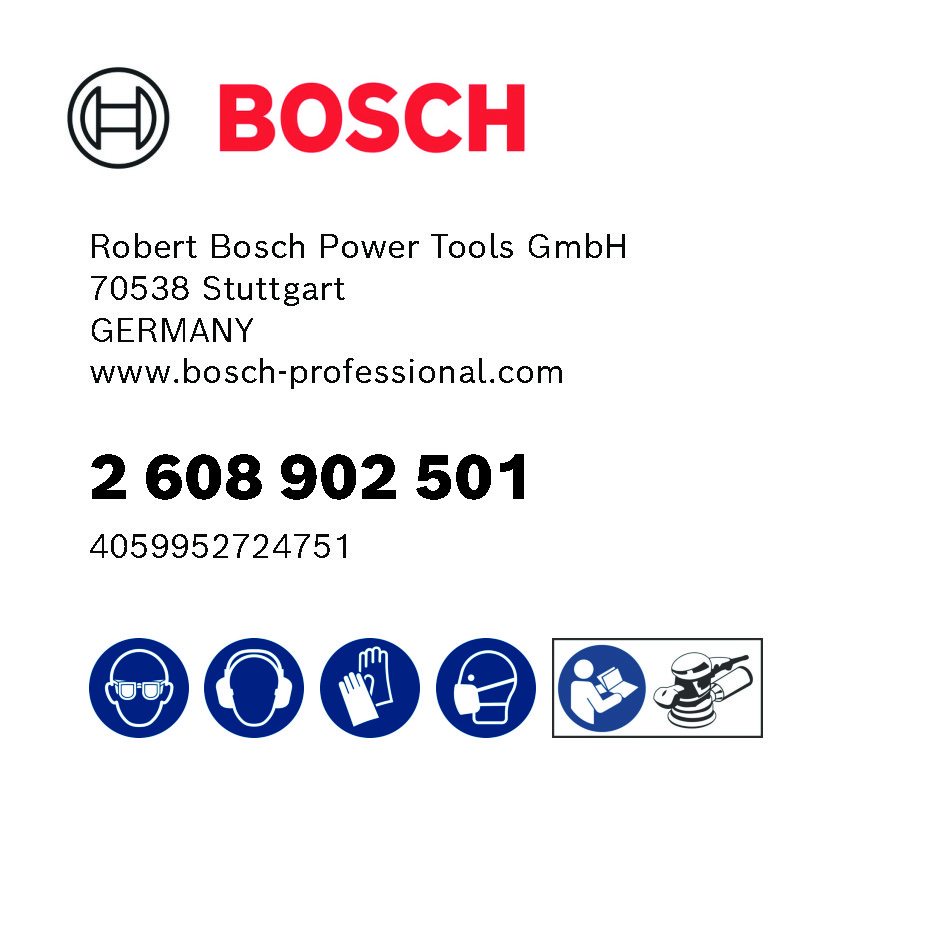 Bosch EXPERT C470 Schleifpapier, 150mm, K320, 15L, 50-Stück