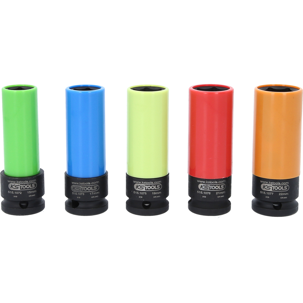 KS Tools 1/2" Alu-Felgen Kraft-Stecknuss-Satz robust. 5-tlg