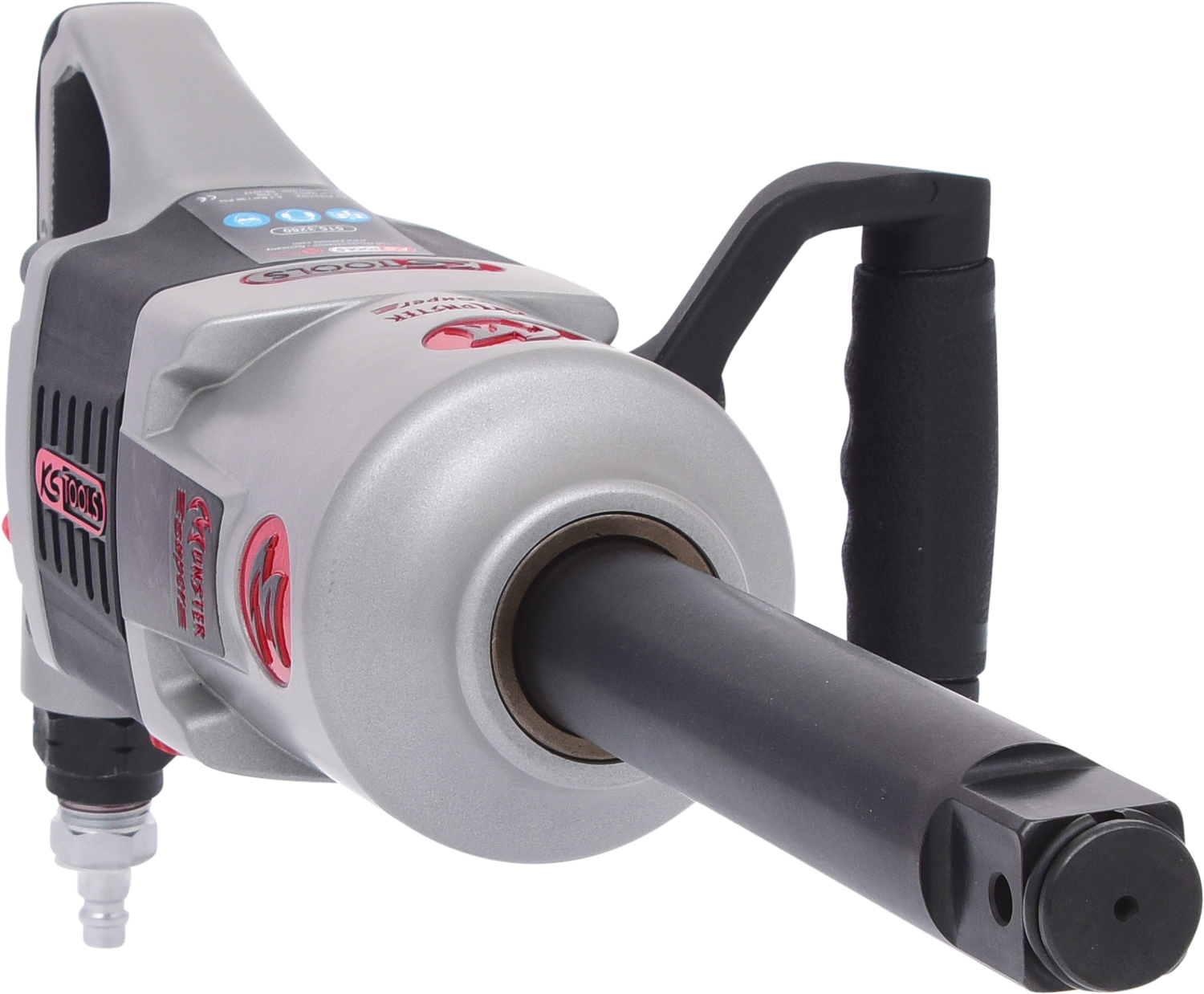 KS Tools 1" superMONSTER Hochleistungs-Druckluft-Schlagschrauber, 3405Nm, 504 mm