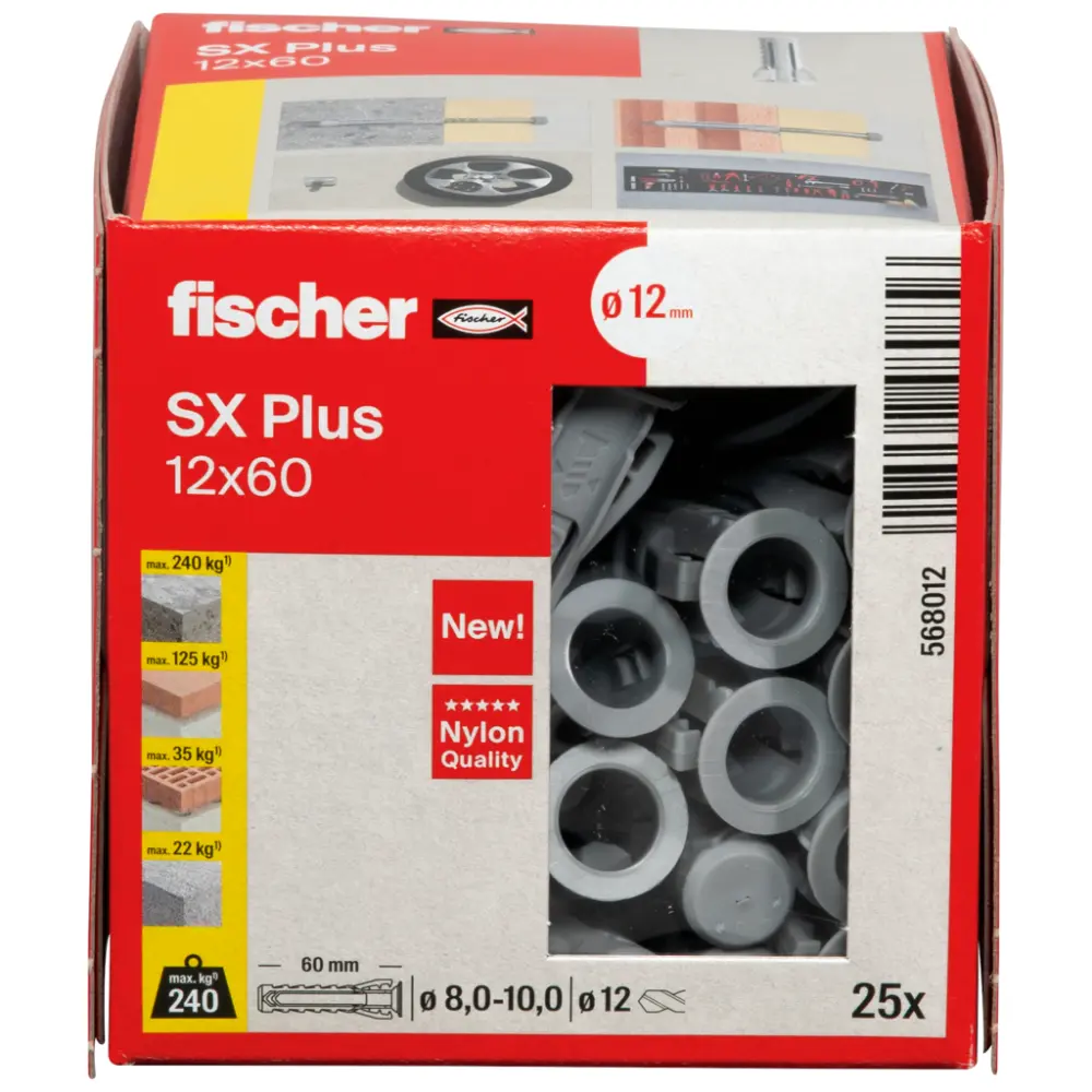Fischer Spreizdübel SX Plus 12x60
