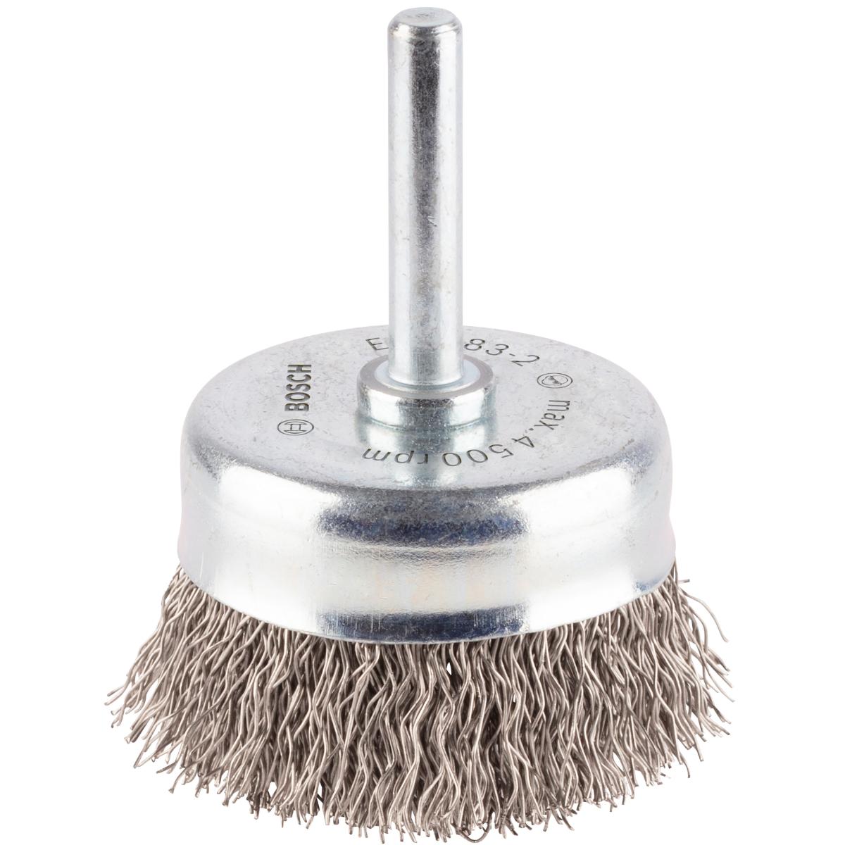 Bosch PRO Topfbürste, Edelstahl, gewellter Draht, 0,3 mm, 4500 U/ min