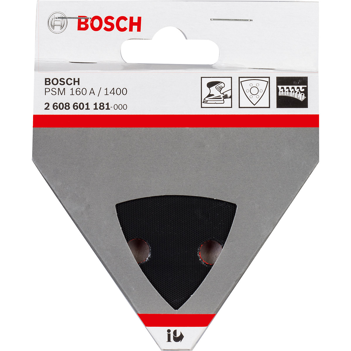 Bosch Schleifplatte für Bosch-Dreieckschleifer, PSM 160 A, PSM 160 AE, Ventaro