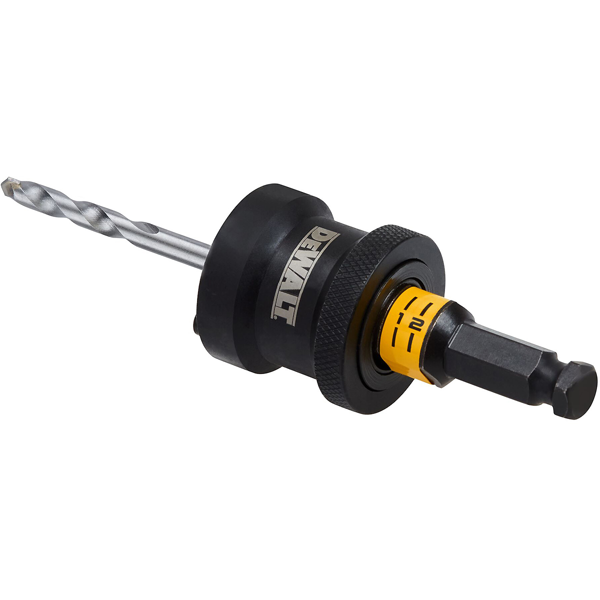 DEWALT Schnellwechselhalter RAPID LOAD für Lochsägen 32-210mm + Holzbohrer + Carbidbohrer