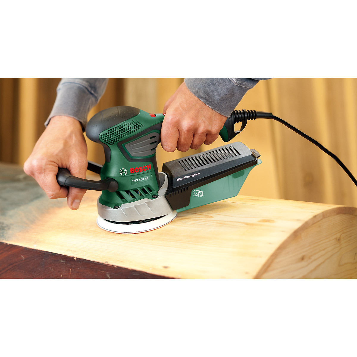 Bosch Exzenterschleifer PEX 400 AE, Paper Assistant