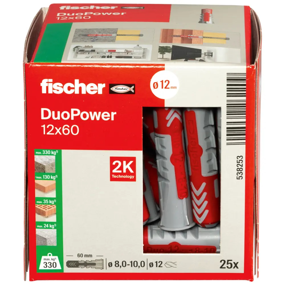 Fischer Universaldübel DuoPower 12x60