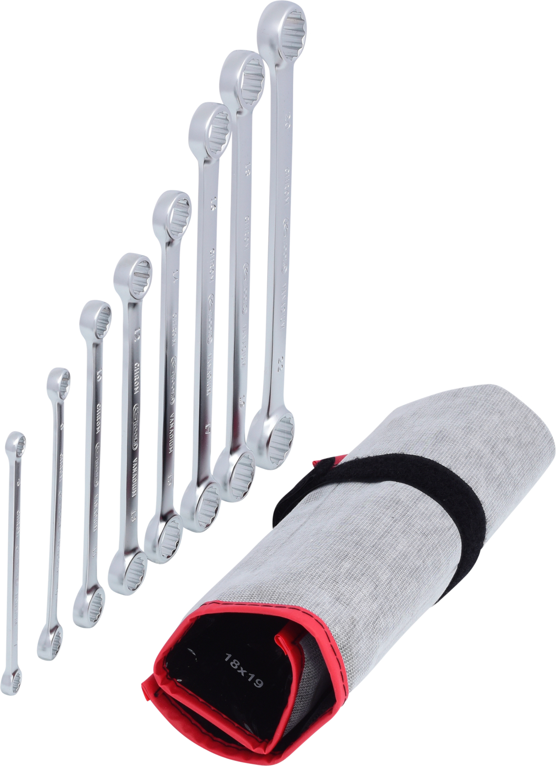 KS Tools ULTIMATEplus Doppel-Ringschlüssel-Satz, gerade, 8-tlg
