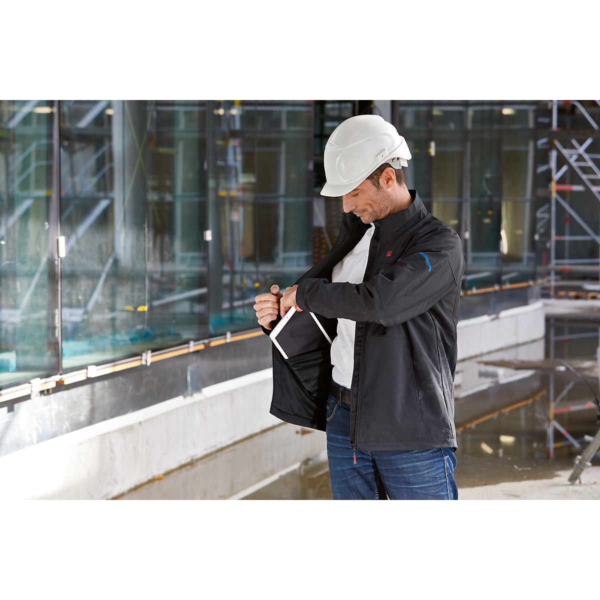 Bosch Beheizbare Jacke GHJ 12+18V XA mit Akkuadapter