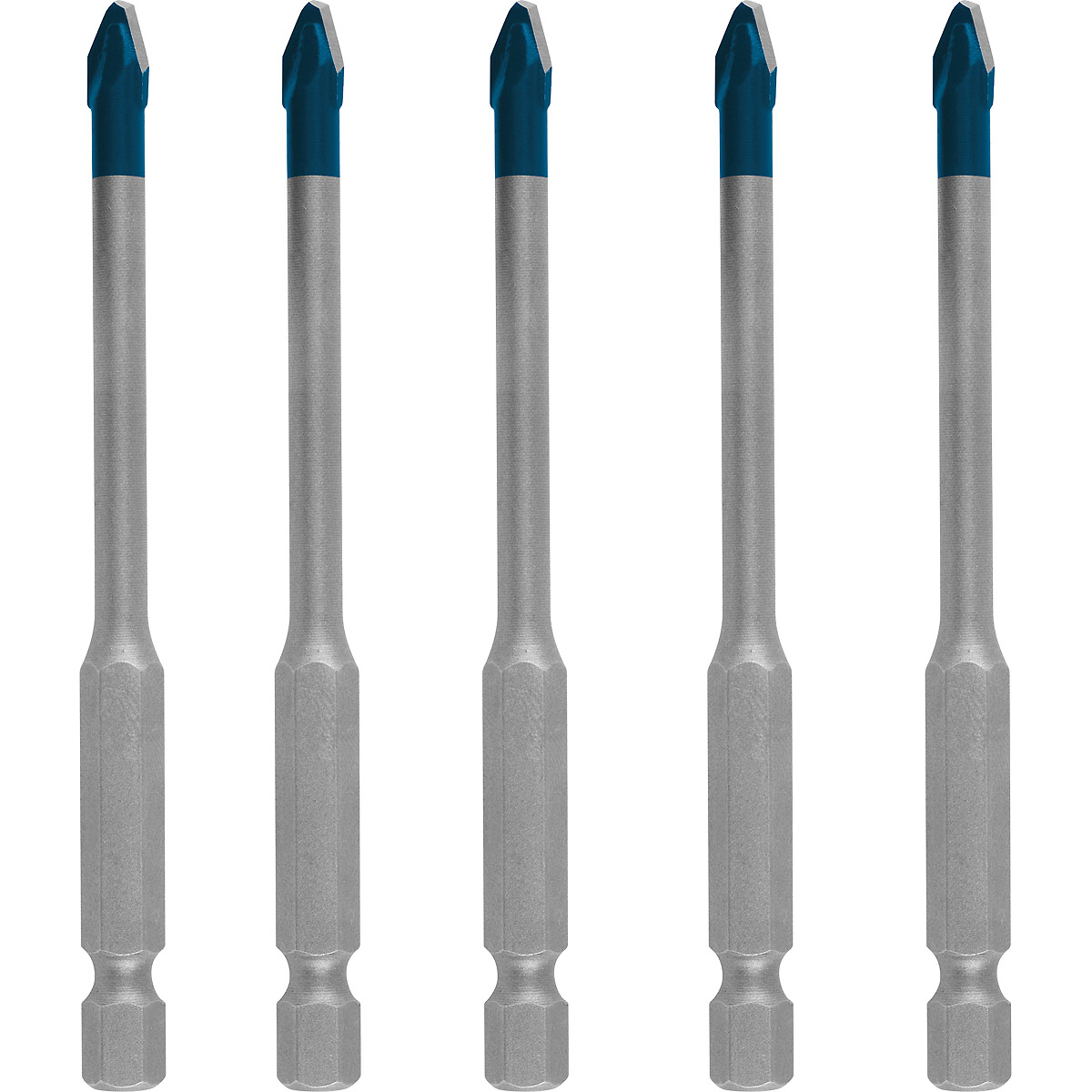 Bosch EXPERT HEX-9 HardCeramic Dachziegel-Bohrer-Set,  5-tlg., für Dreh- und Schlagbohrer