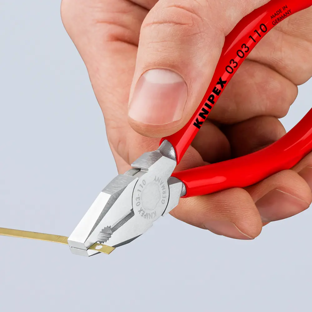 KNIPEX Mini-Kombizange mit Kunststoff überzogen verchromt 110 mm