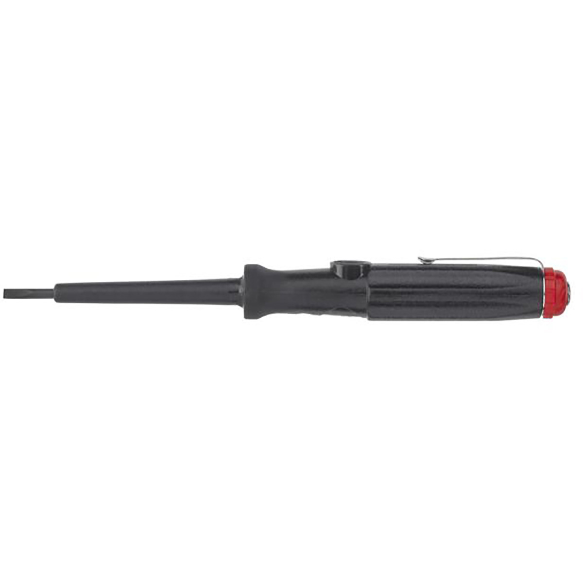 Wiha Spannungsprüfer 150-250 Volt Schlitz schwarz, mit Ansteckclip