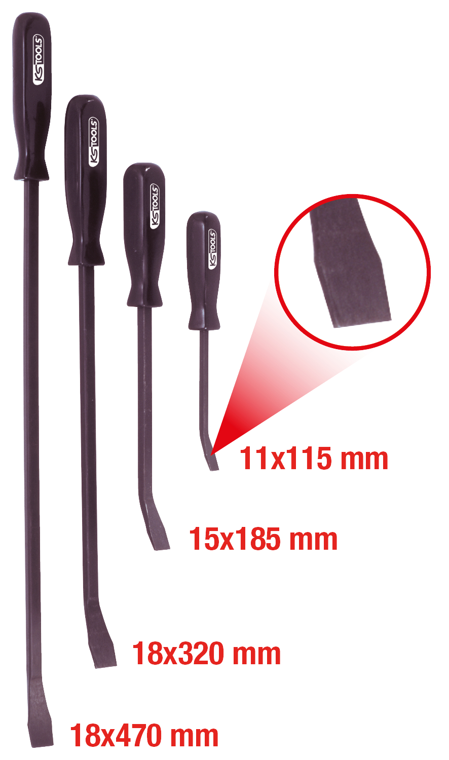 KS Tools Hebeleisen-Satz, 4-tlg