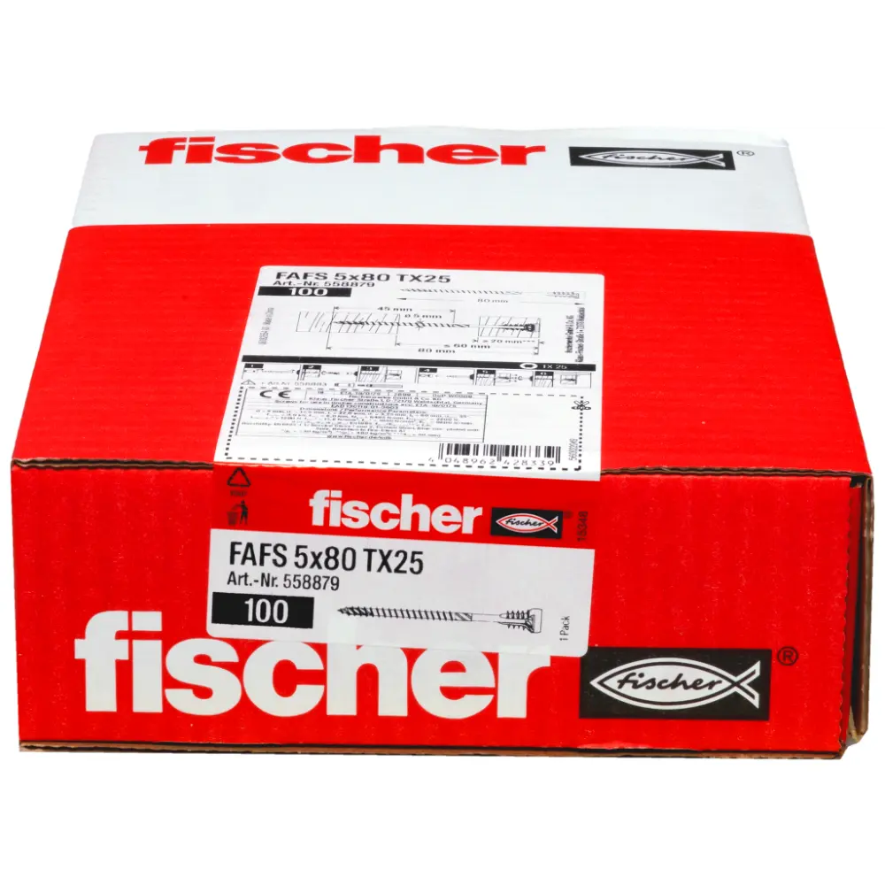 Fischer Justierschraube FAFS 5,0x80 TX25 100