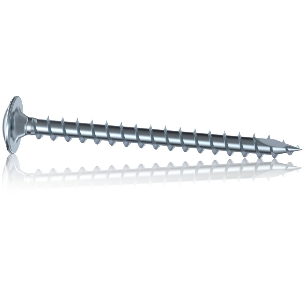 Reisser HBS Tellerkopf, Holzbauschraube, Tellerkopf, 6,0, Vollgewinde, TX 30, Stahl, verzinkt, blau 