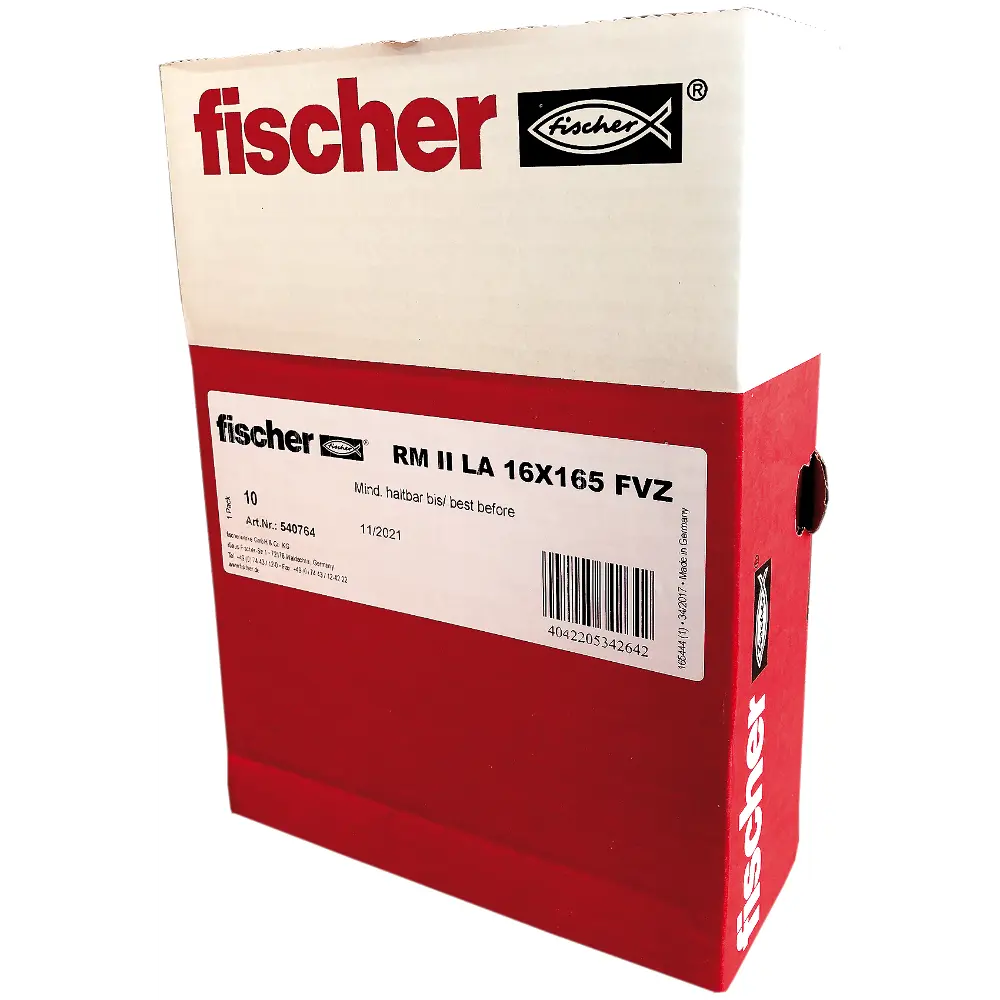 Fischer Superrail-Set RM II LA 16x165 feuerverzinkt Leitplankenanker