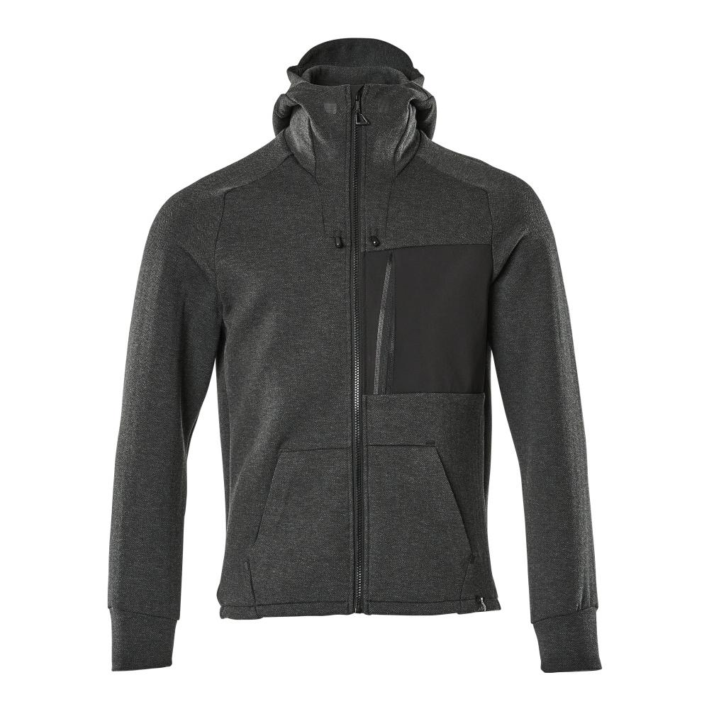 MASCOT Kapuzensweatshirt mit Reißverschluss ADVANCED Schwarz