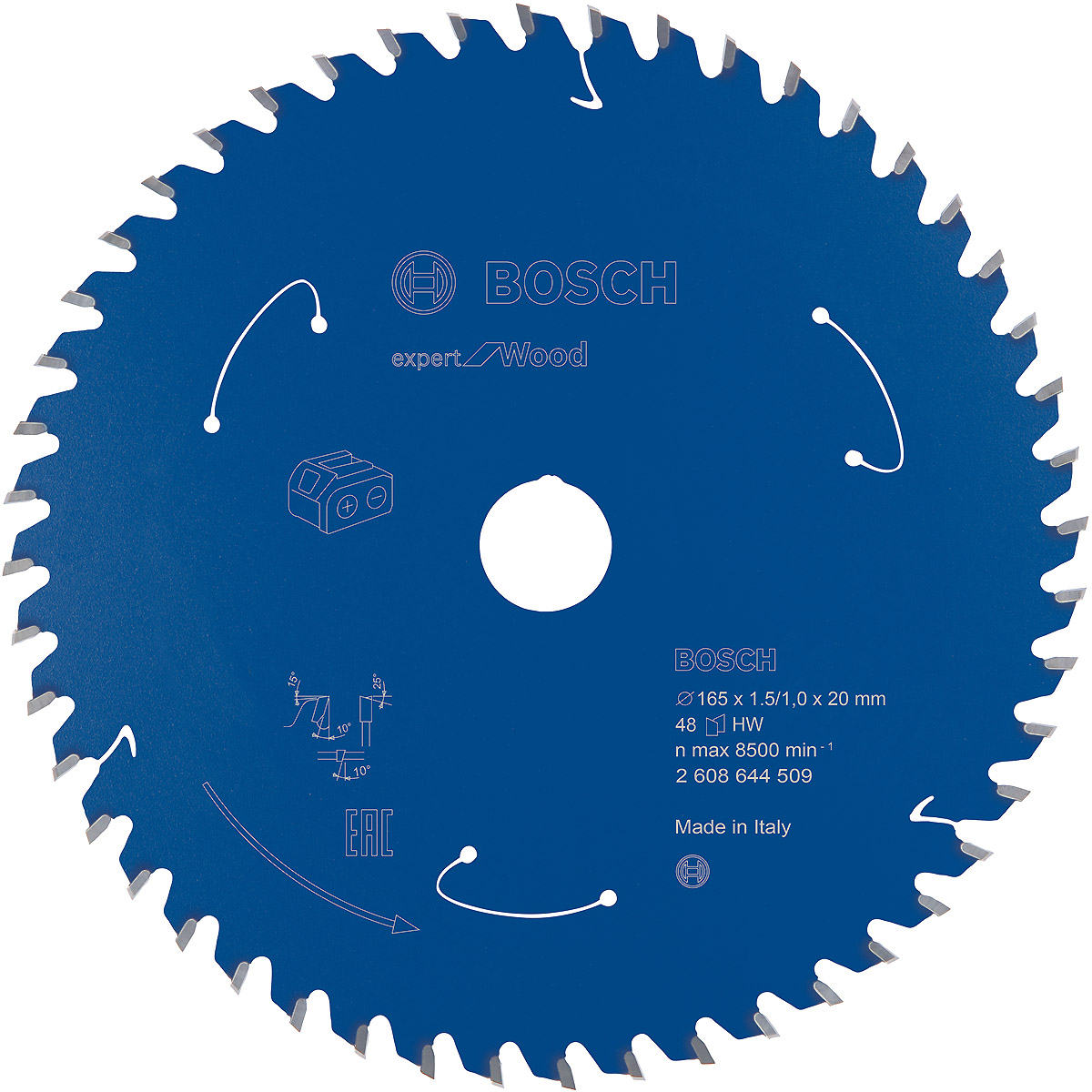 Bosch Akku-Kreissägeblatt Expert for Wood ø 165 mm