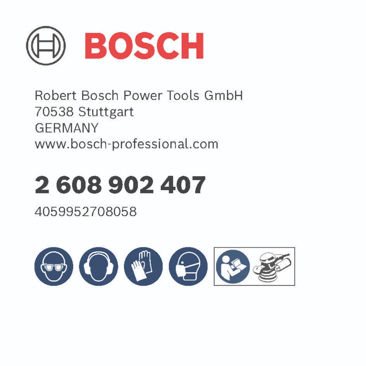 Bosch EXPERT O780 Folienschleifscheiben 125 mm, 9-teiliges Set