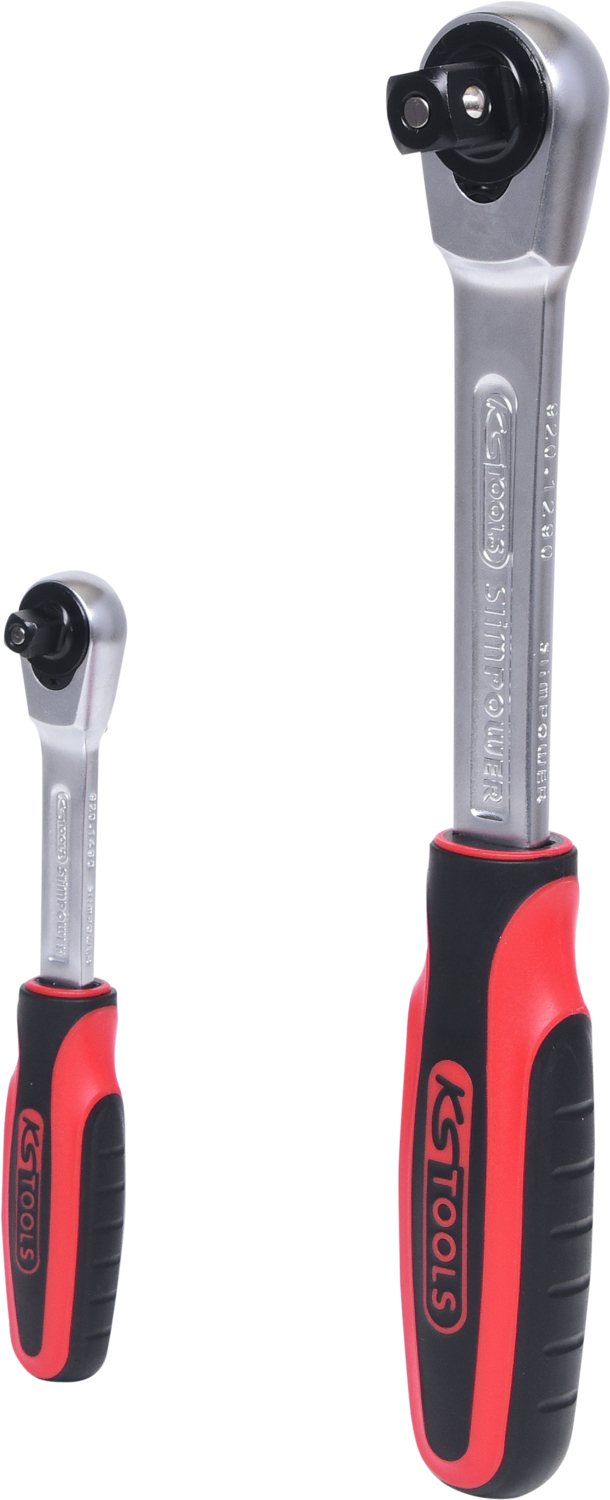 KS Tools SlimPOWER Umschaltknarren-Satz, 2-tlg1/4"+1/2"