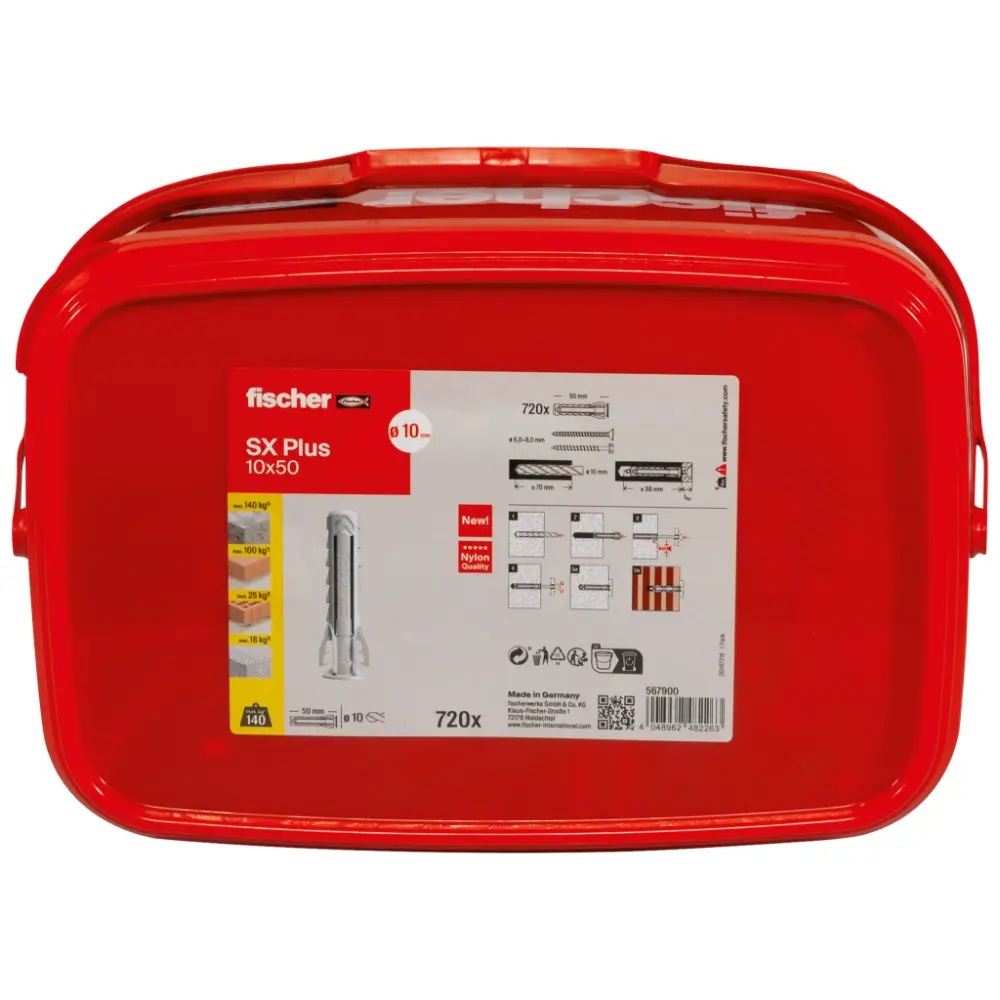 Fischer Spreizdübel SX Plus 10x50 Eimer (720)