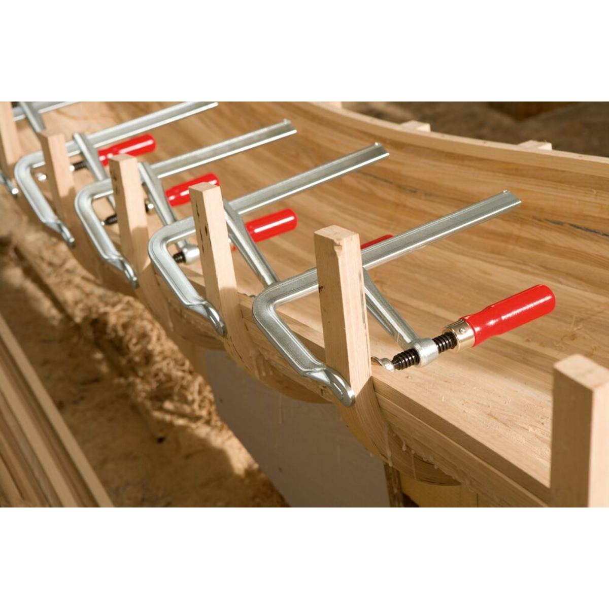 Bessey Original Ganzstahl-Schraubzwinge GZ mit bewährtem Holzgriff