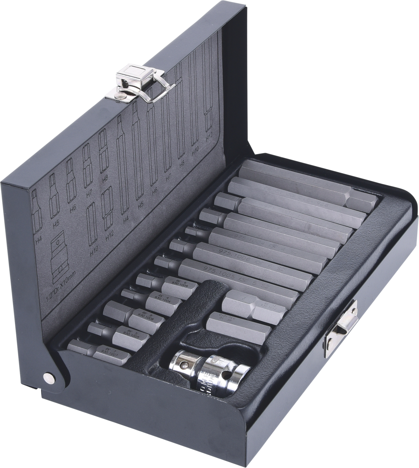 KS Tools 10mm Bit-Satz, 15-tlg, Innensechskant
