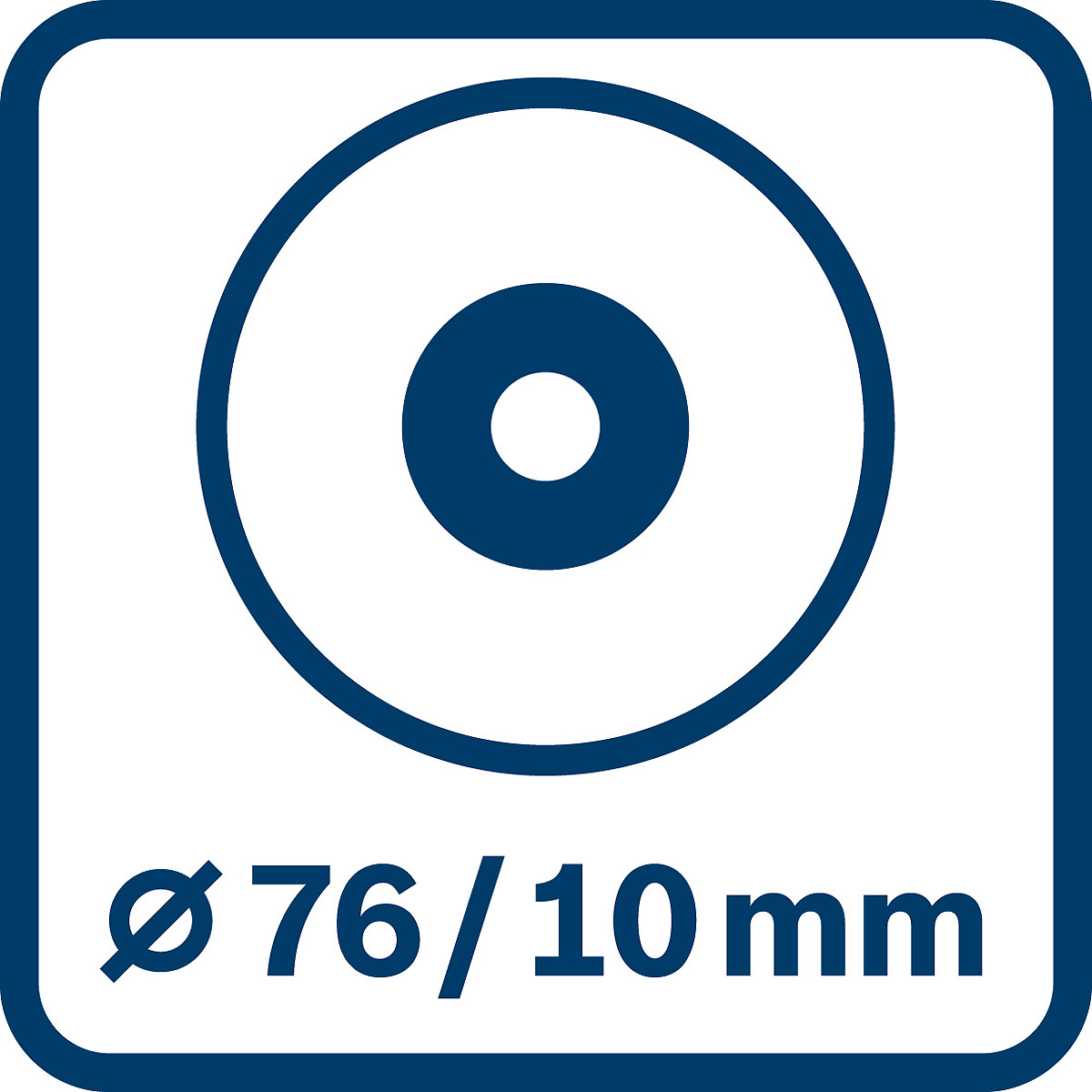 Bosch Akku-Winkelschleifer GWS 12V-76, mit 2 x 2.0 Ah Li-Ion Akku