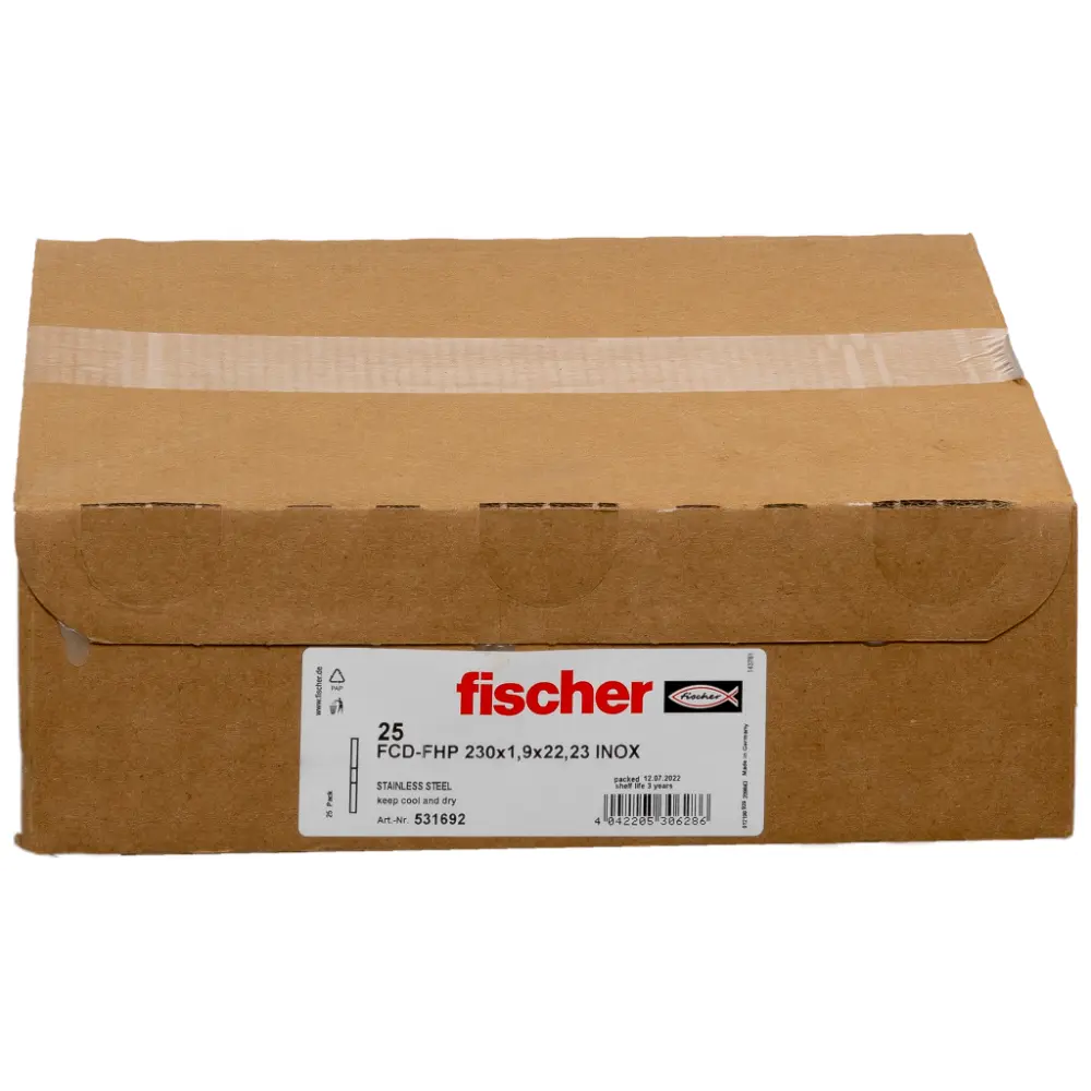 Fischer Trennscheibe FHP plus 1,9/230 flach Inox