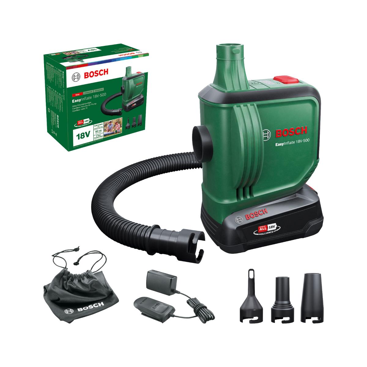 Bosch Akku-Volumenpumpe EasyInflate 18V-500, Ladegerät AL 18V-20