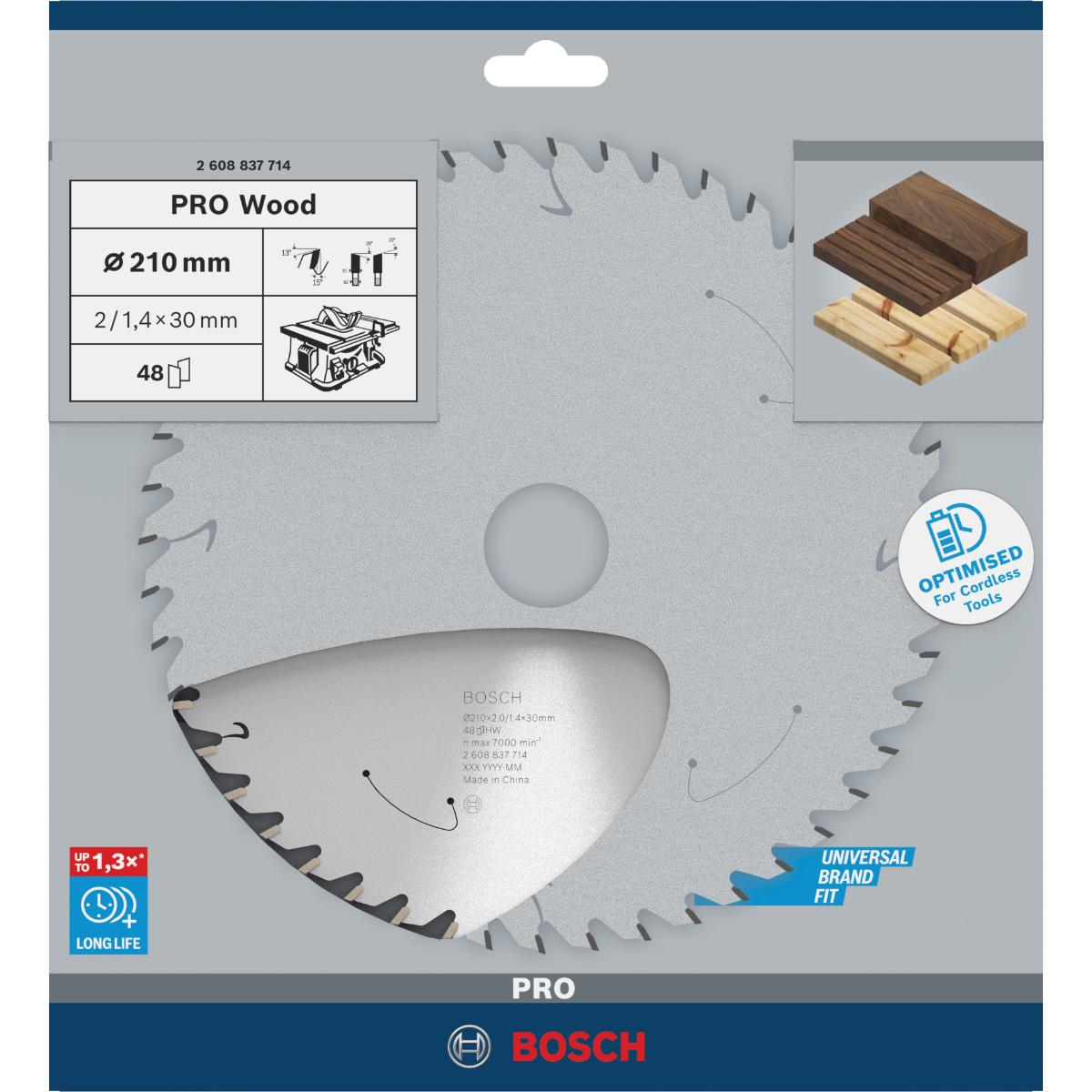 Bosch PRO Akku-Kreissägeblatt Standard for Wood