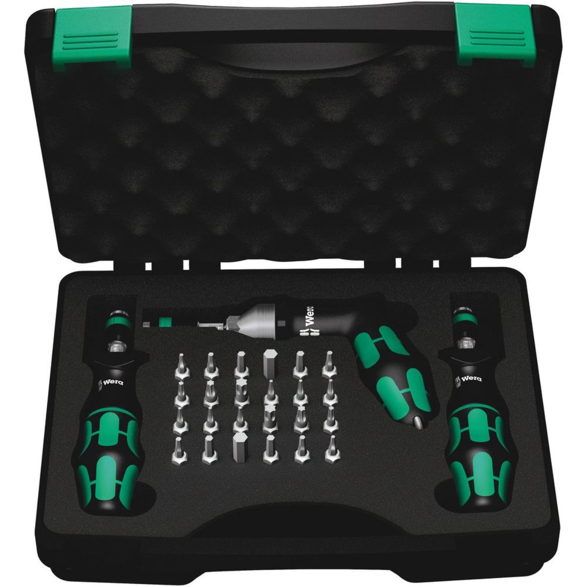 Wera 7445/46/47 Kraftform Drehmomentschraubendreher-Satz 2,5-55,0 in.lbs., 27-teilig