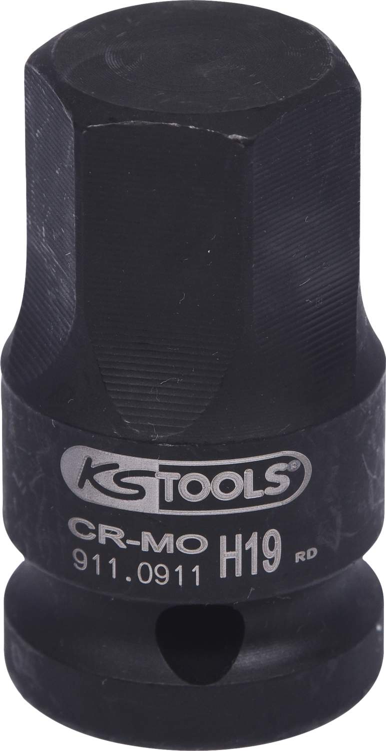 KS Tools 1/2" Kraft-Bit-Stecknuss, kurz