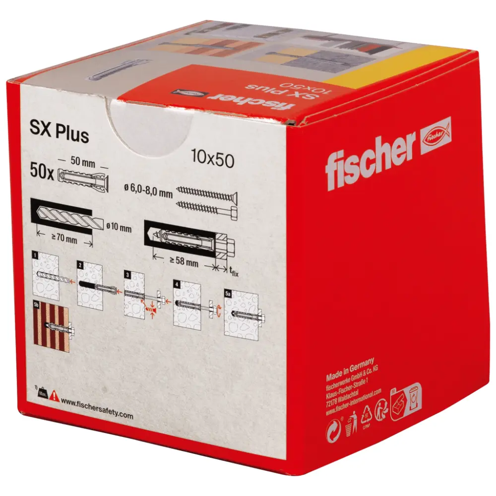 Fischer Spreizdübel SX Plus 10x50