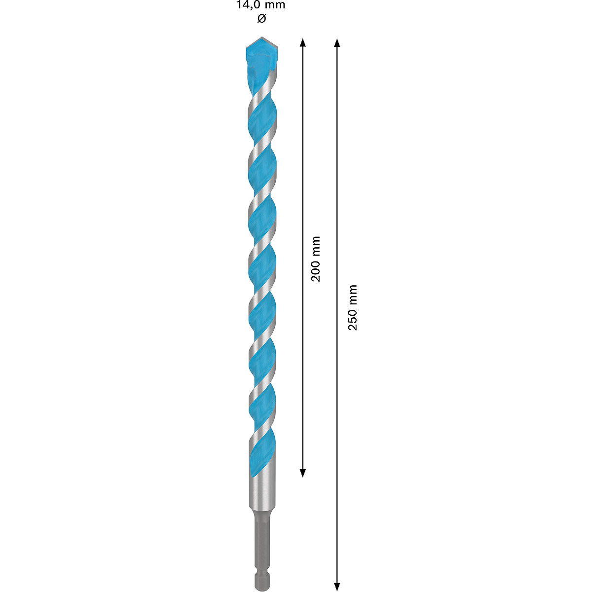 Bosch EXPERT HEX-9 MultiConstruction Bohrer, für Dreh- und Schlagbohrer