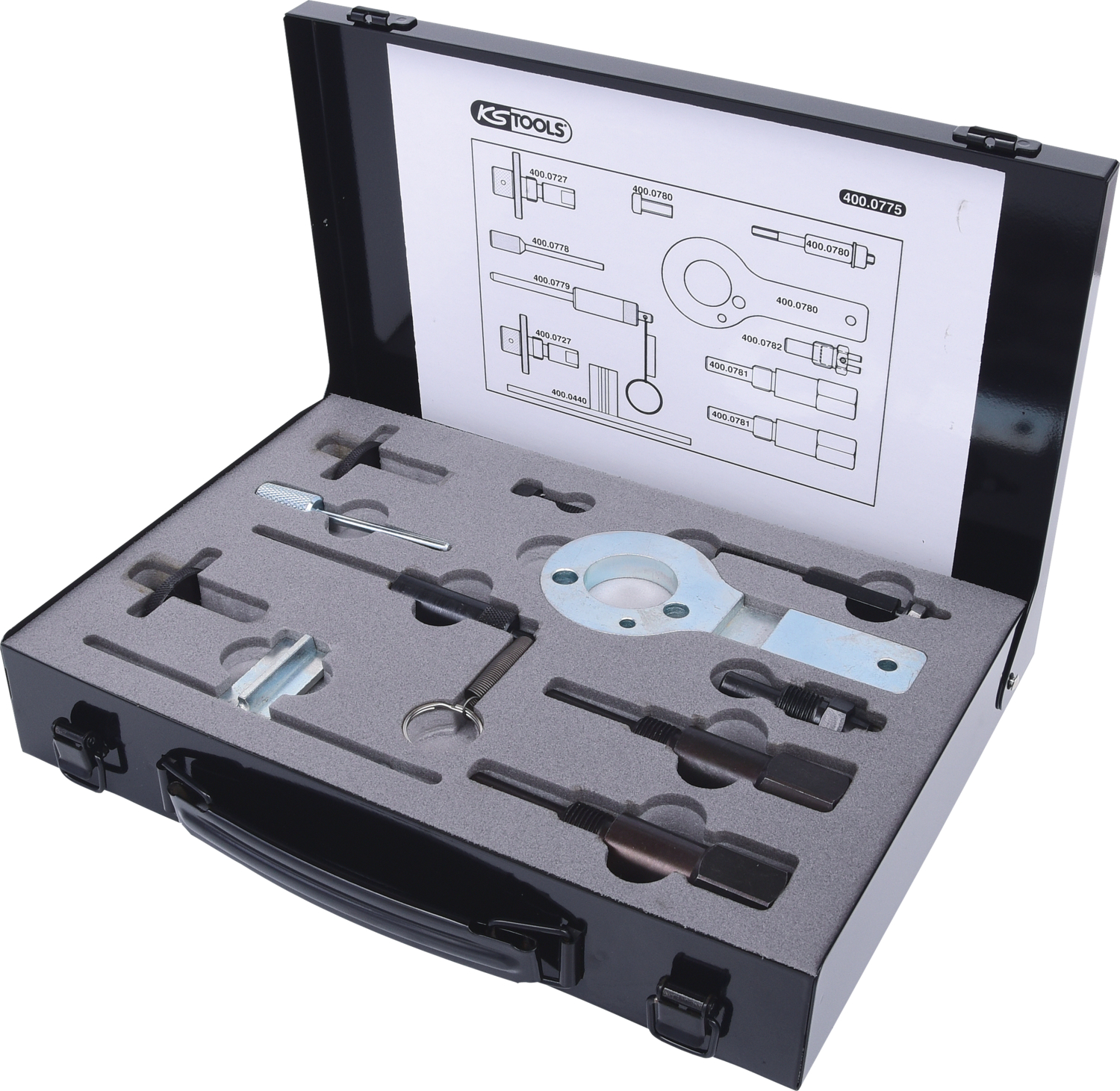 KS Tools Motoreinstell-Werkzeug-Satz für GM - Opel - Saab, 11-tlg
