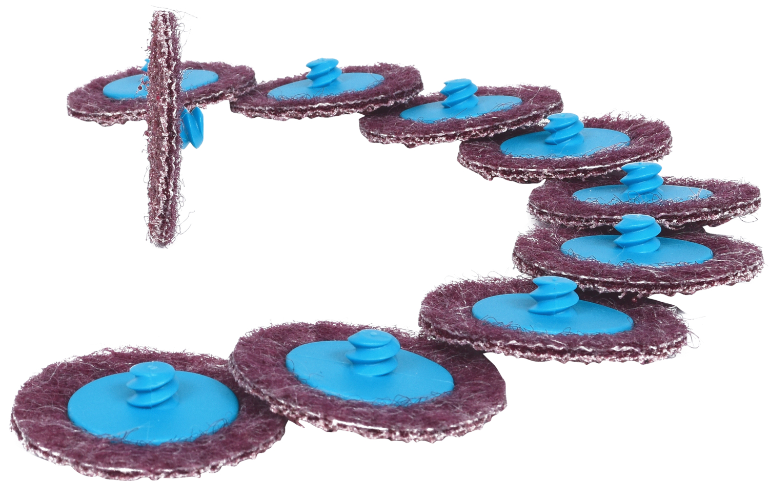 KS Tools Ersatz-Schleifpads, Ø50mm, 10er Pack Sandpapier