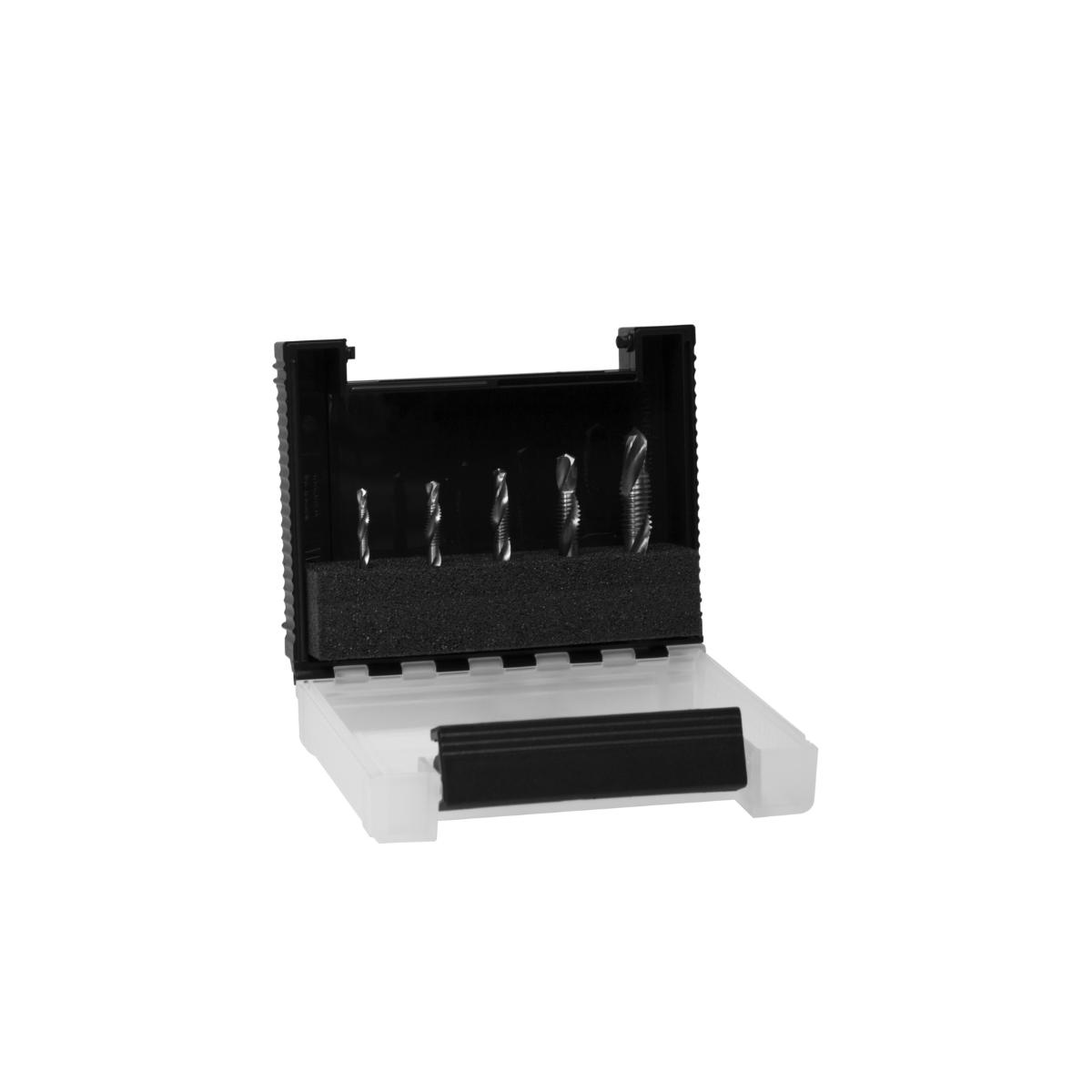 Wiha Kombigewindebohrer-Bit Set 5-teilges Set 1/4 zoll in Box