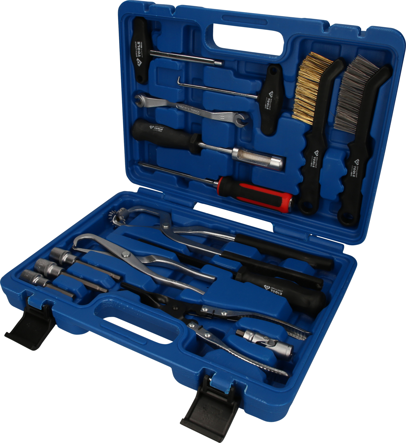Brilliant Tools Universal-Bremstrommel und Bremsscheiben-Werkzeug-Satz, 15-tlg - BT701250