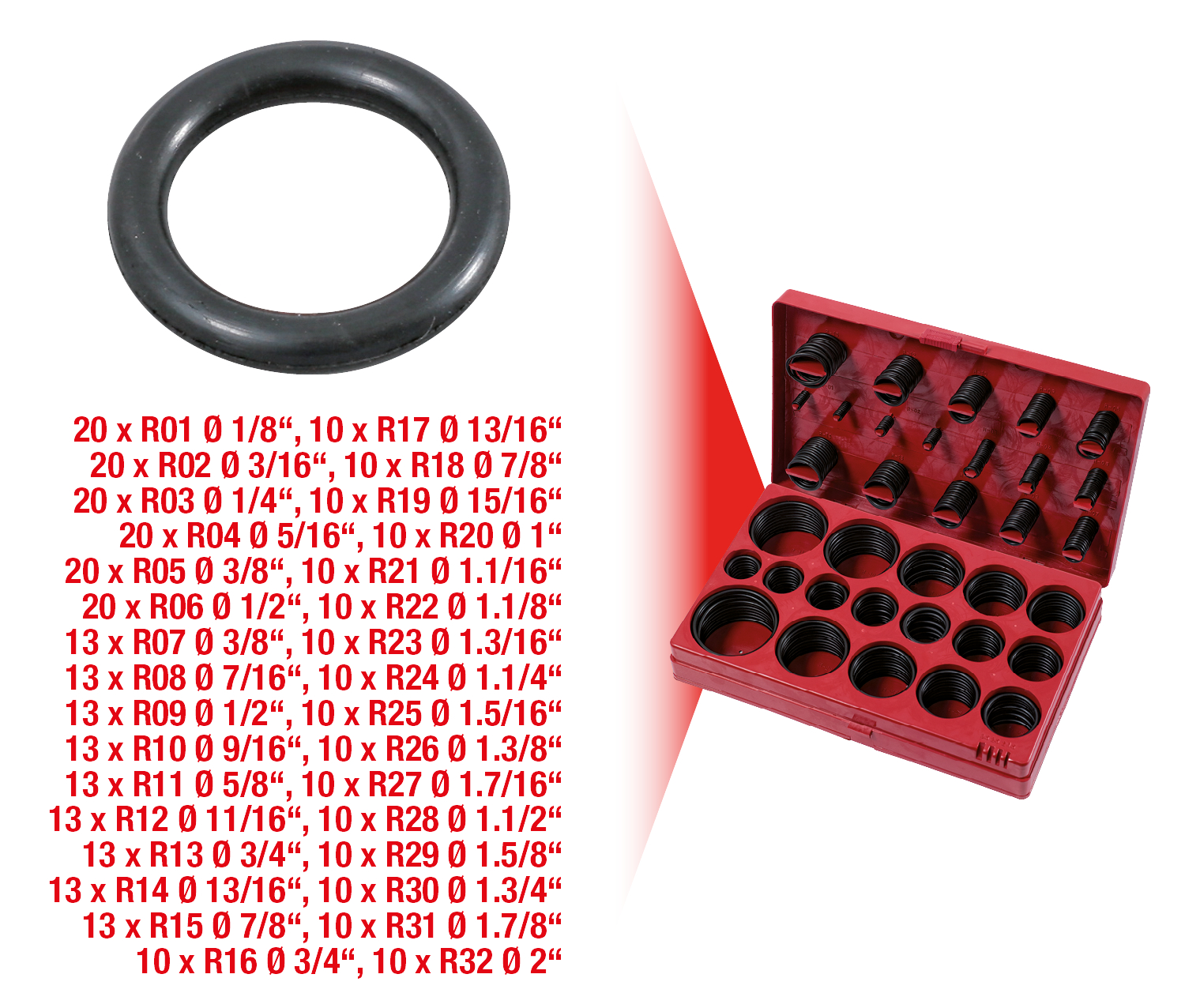 KS Tools Sortiment O-Ringe,SAE,407-tlg