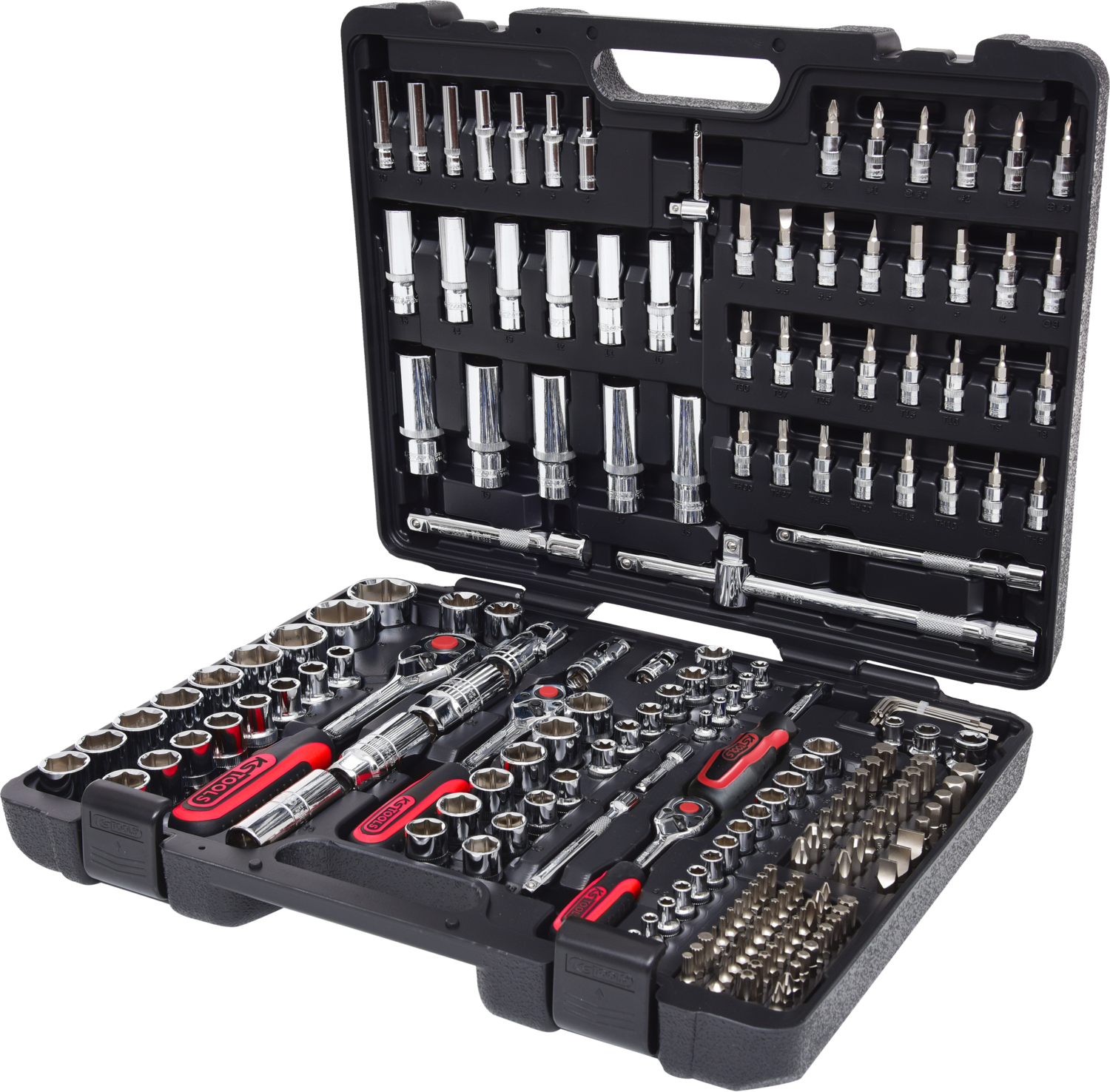 KS Tools 1/4"+3/8"+1/2" CHROMEplus Steckschlüssel-Satz, 195-tlg