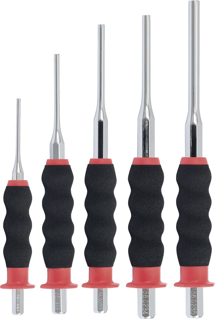 KS Tools Durchtreiber-Satz, CrMo, 5-tlg zylindrisch