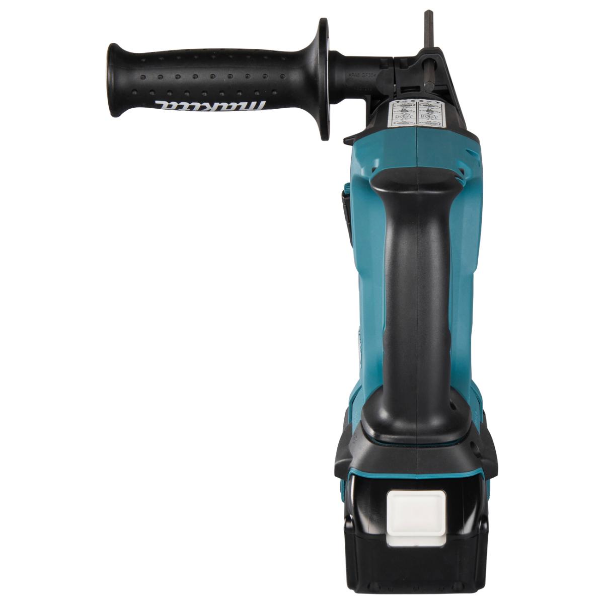 Makita Akku-Kombihammer für SDS-Plus 18V / 6,0 Ah, 2 Akkus + Ladegerät im MAKPAC + SDS-Plus Bohrer-Set B-58992