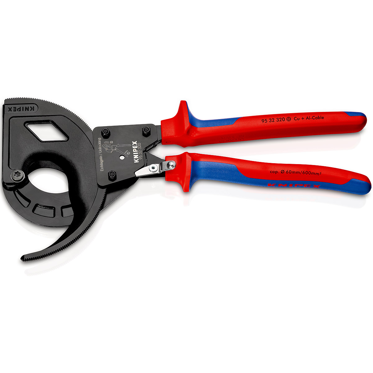 KNIPEX Kabelschneider atramentiert