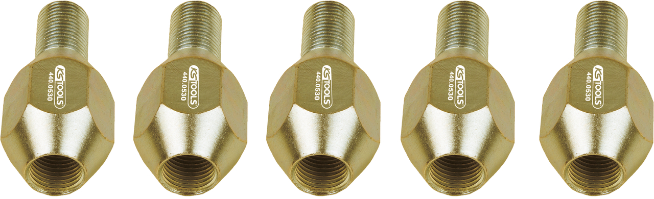 KS Tools Spezialmuttern-Satz M16x1,5, 5-tlg