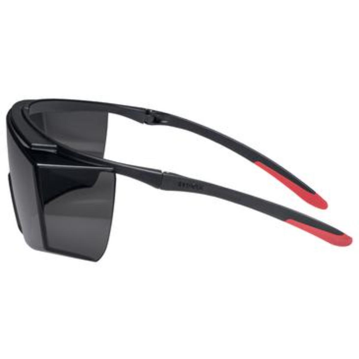 uvex Überbrille super f OTG Infrarotschutz 5,0 schwarz, rot
