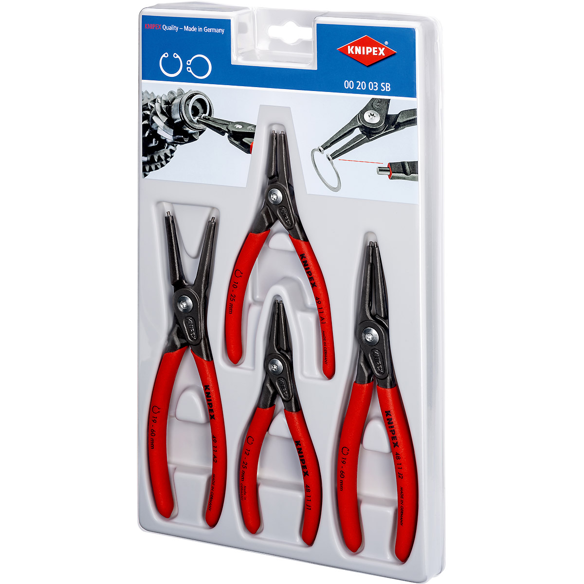 KNIPEX Präzisions-Sicherungsringzangen-Set 310 mm