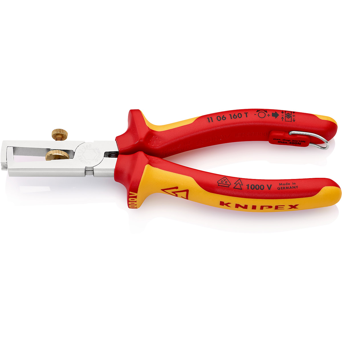 KNIPEX Abisolierzange mit Befestigungsöse