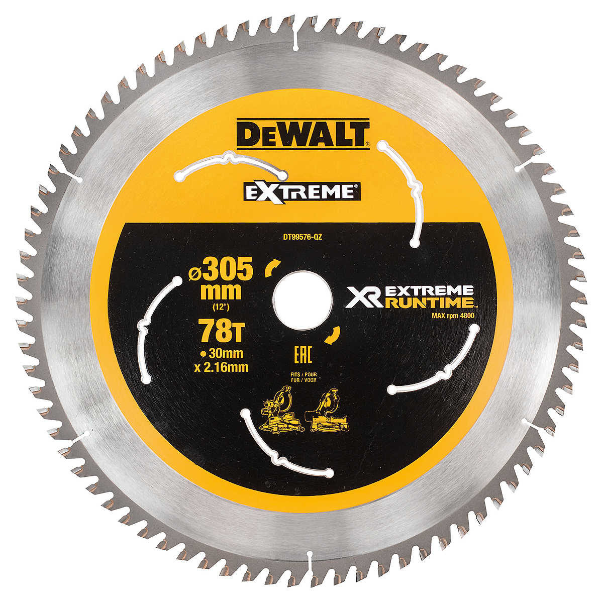 DEWALT XR EXTREME Kreissägeblatt stationär Extra feine Schnitte