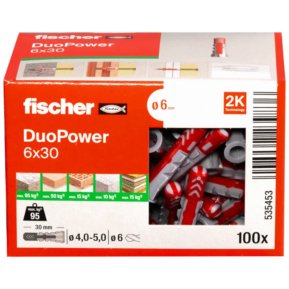 Fischer Universaldübel DuoPower 6x30