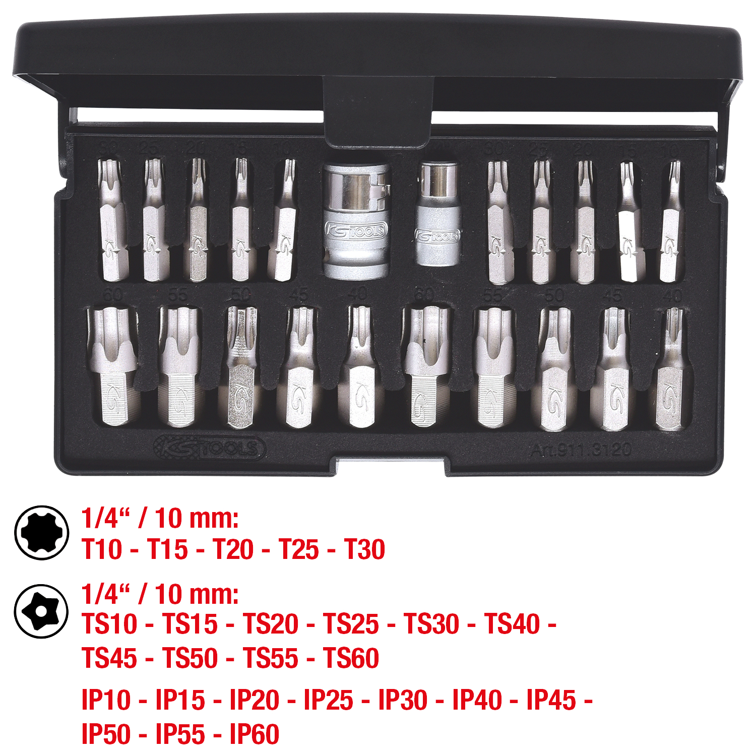 KS Tools Torx plus Steckschlüssel-Satz 22-tlg
